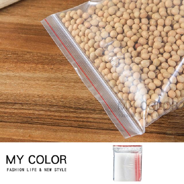 PE MY COLOR 夾鏈袋 (20x28) 100入封口袋 夾鍊袋 透明袋 平口袋 零件袋 餅乾袋 【Y038-1】