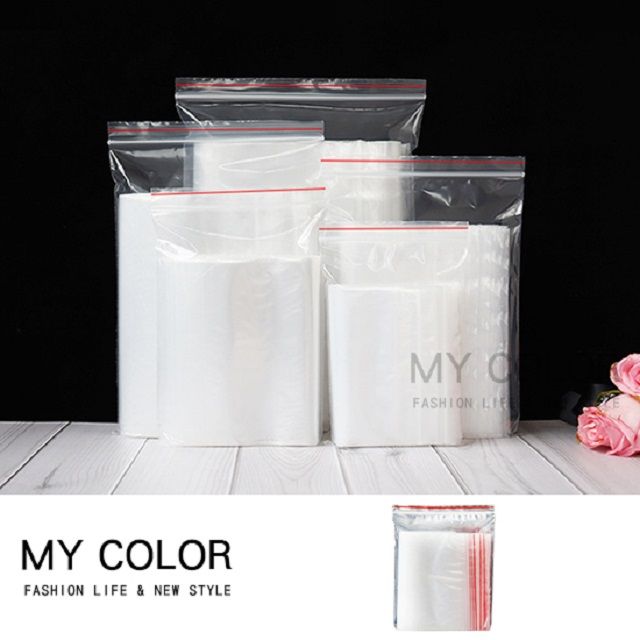 PE MY COLOR 夾鏈袋 (28x38) 100入封口袋 夾鍊袋 透明袋 平口袋 零件袋 餅乾袋 【Y038-1】