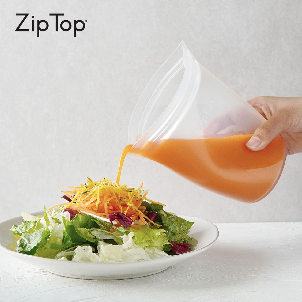ZipTop 美國白金矽膠袋-杯型三件組-雲朵白