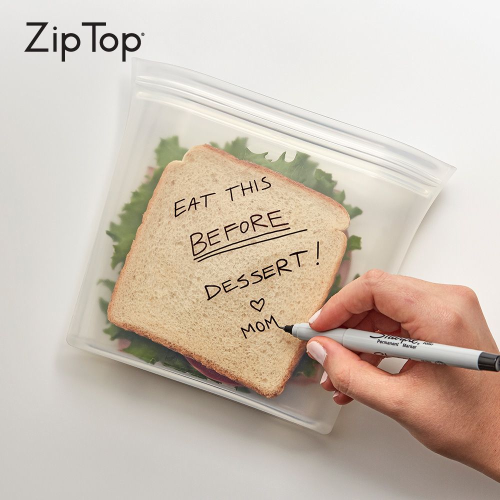 ZipTop 美國白金矽膠袋-袋型三件組-雲朵白