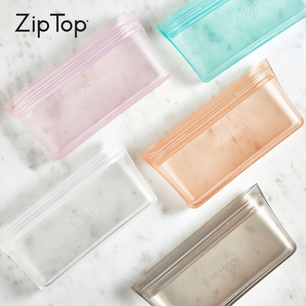 ZipTop 美國白金矽膠袋-袋型三件組-岩石灰