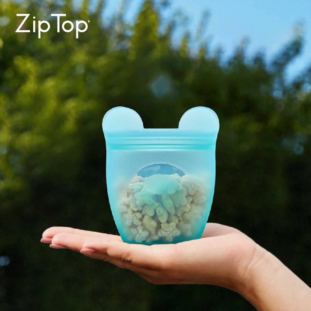 ZipTop 美國白金矽膠袋-動物造型袋(單件)-熊造型袋