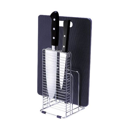 日本ASVEL-SPOSE 不鏽鋼砧板刀具架 / 廚房置物收納 桌上型菜刀架 通風瀝水 多功能