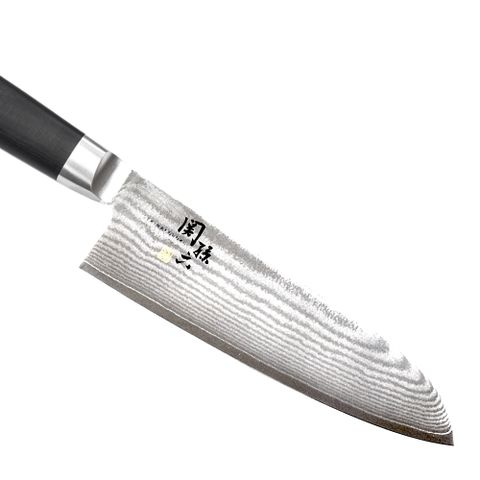 【日本貝印KAI】日本製-匠創名刀關孫六 職人精工大馬士革鋼 不鏽鋼三德刀-16.5cm(三德刀)