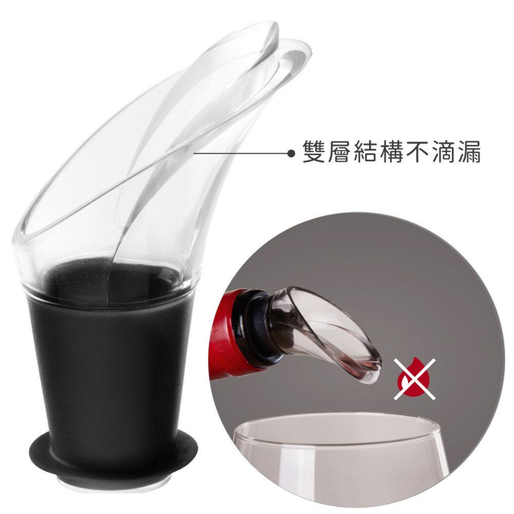 VACU VIN 荷蘭 保冷冰桶+開酒注酒抽真空組(黑) / 開酒器 開瓶器 瓶塞 酒塞 鋁箔刀 冰酒桶 可機洗 洗碗機可洗