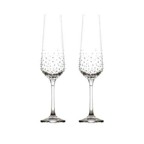 【GRANDI】仙女座無鉛水晶香檳杯/施華洛世奇水鑽香檳杯200ml-2入組