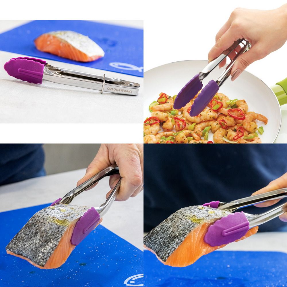 KitchenCraft 英國 迷你不沾餐夾(18cm) / 料理夾 分菜夾 食品夾 可機洗 洗碗機可洗