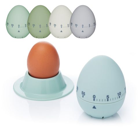 KitchenCraft 蛋型發條計時器(莫蘭迪)