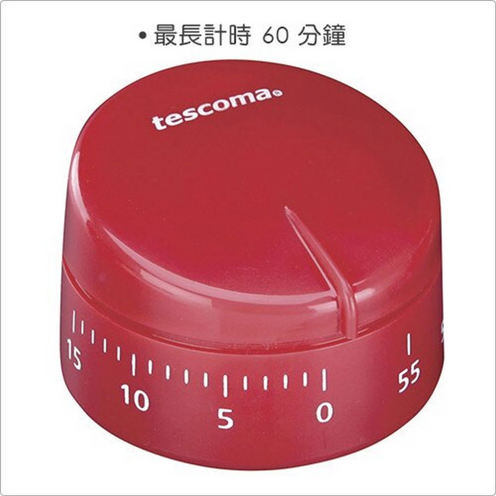 TESCOMA 圓形發條計時器(紅) | 廚房計時器