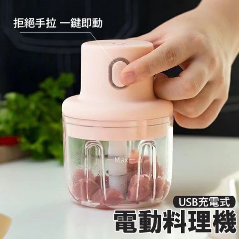 電動料理機/電動搗蒜器-附USB線(250ml)