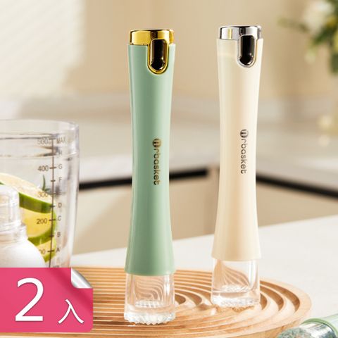 【荷生活】碎冰搗汁調酒神器 透明凸釘棒頭一體成型壓汁棒-2入