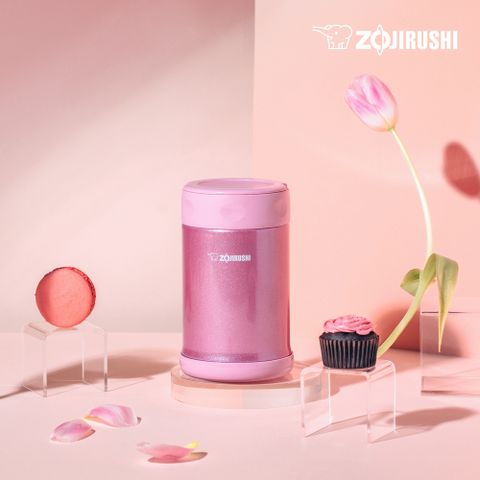 Zojirushi Stainless Steel Food Jar Shiny Pink 0.5L SW-EAE50PS 