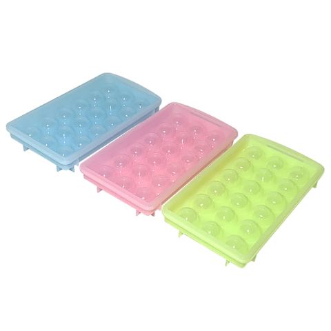 寧靜色大丸製冰器/製冰盒/冰塊盒(18格)