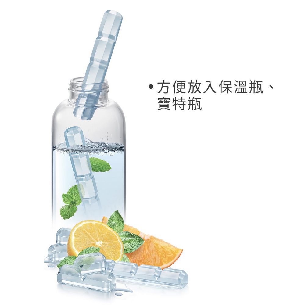 TESCOMA 10格附蓋長水晶矽膠製冰盒(紫) | 冰塊盒 冰塊模 冰模 冰格