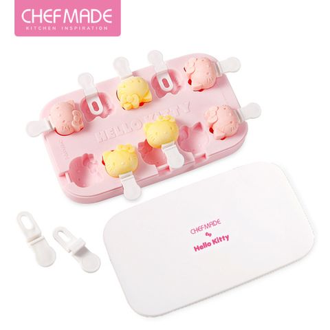 Chefmade 【美國】Hello kitty 凱蒂貓造型 矽膠雪糕模具組(CM112)