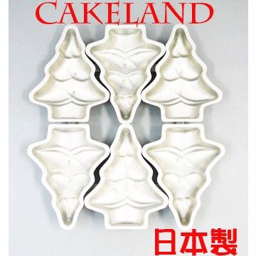 CakeLand 日本聖誕樹蛋糕模盤(6入)