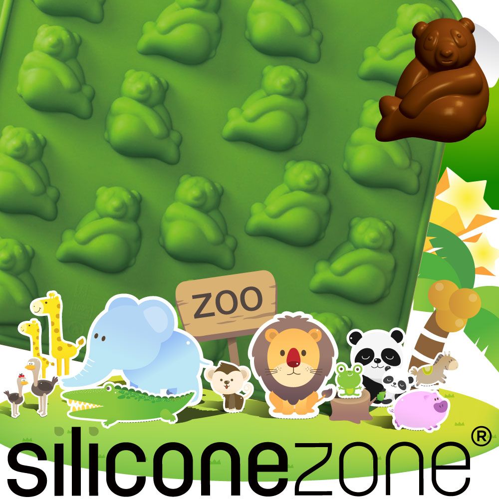 Siliconezone 施理康 ZOO耐熱熊貓巧克力模/冰模(OM-11669-AA)