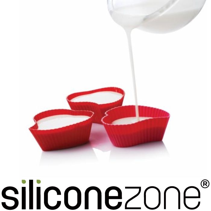 Siliconezone 施理康 心型馬芬巧克力蛋糕杯-六入(KS-10710-AA)