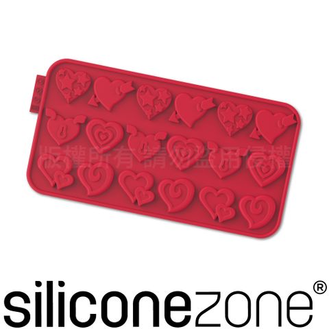 【Siliconezone】施理康耐熱矽膠愛情巧克力模(OM-11862-AA)
