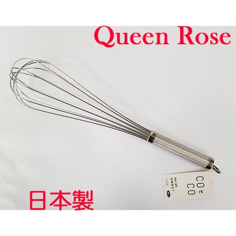 日本霜鳥Queen Rose 不銹鋼打蛋器30cm