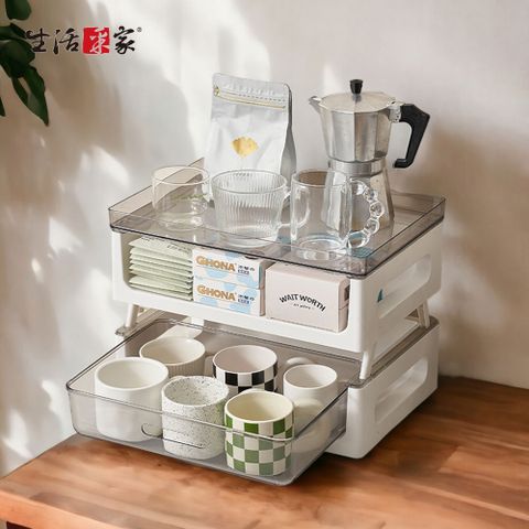 生活采家 CaféDeck咖啡茶包雙層置物架