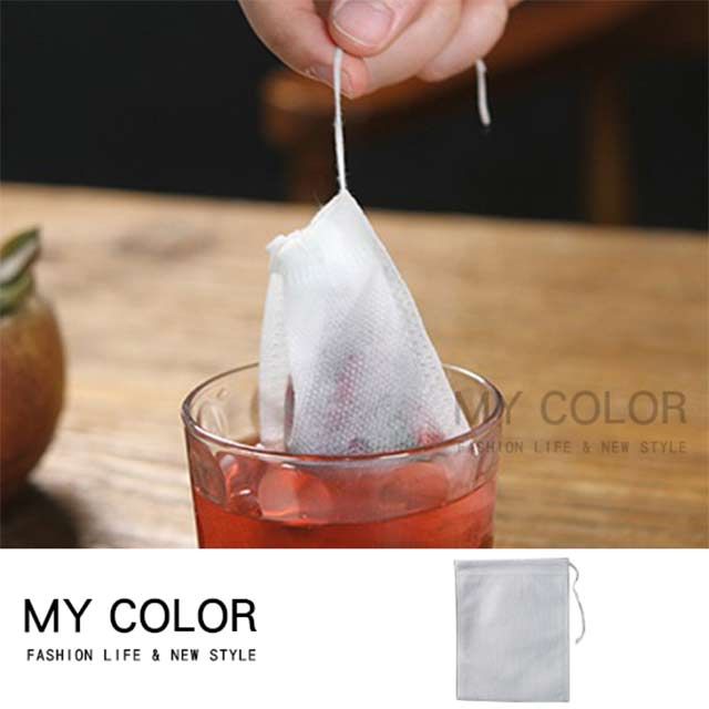  MY COLOR 一次性泡茶袋 5x7 (100入) 無紡布 過濾袋 中藥袋 滷包 佐料袋 煎藥 【J203】