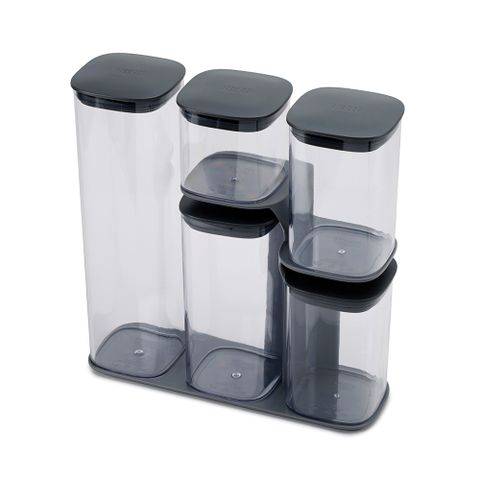 【Joseph Joseph】好拿取收納罐五件組(附立架)