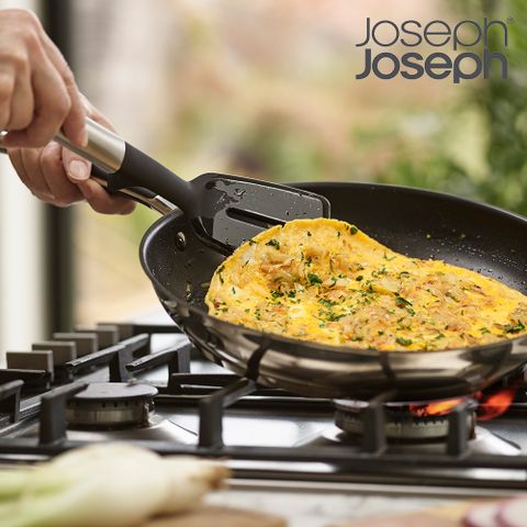 【Joseph Joseph】Elevate系列不沾桌矽膠料理鏟杓5件組(附旋轉底座)