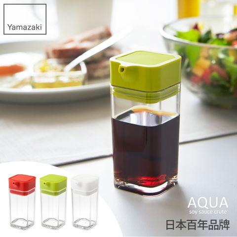 【YAMAZAKI】AQUA可調控醬油罐(綠)
