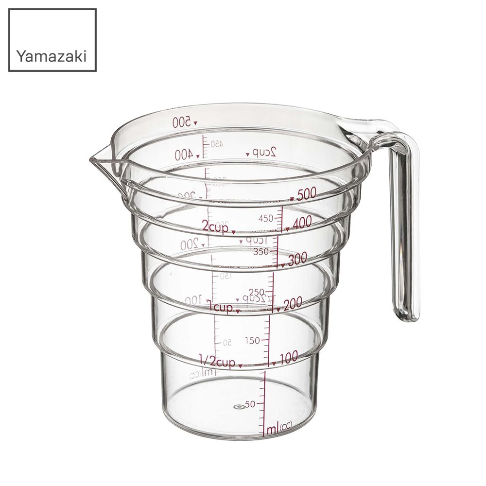 YAMAZAKI 山崎 日本一目瞭然層階式量杯500ML日本百年品牌耐熱100/廚房