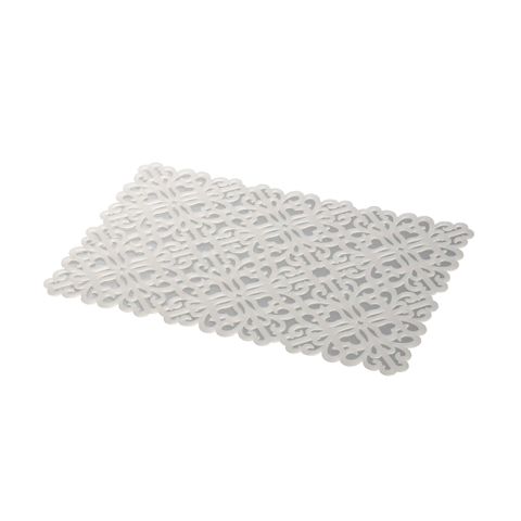 【YAMAZAKI】典雅雕花隔熱餐墊(白)