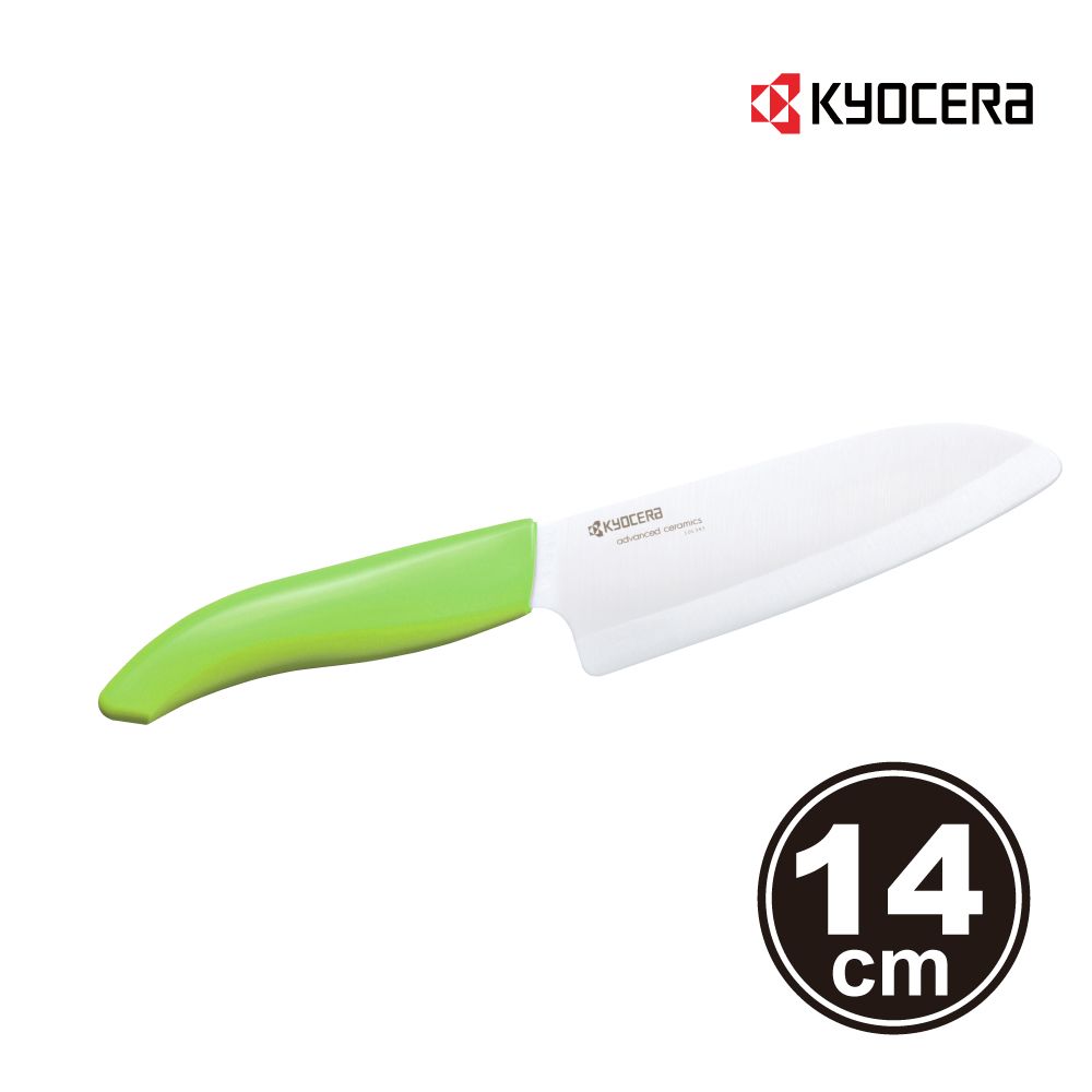 KYOCERA 京瓷 陶瓷刀14cm+雙面砧板/削皮刀超值三件組