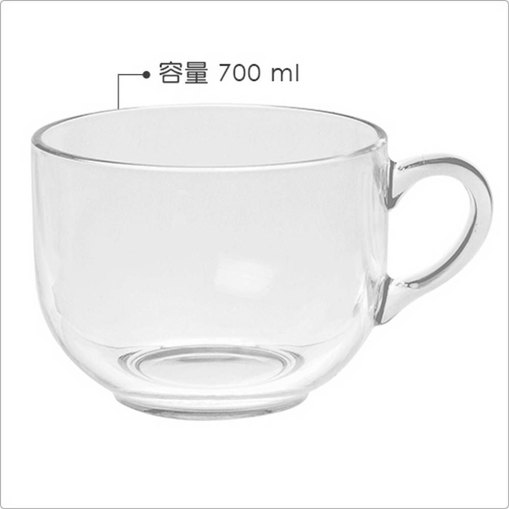 EXCELSA 晶透玻璃湯杯(700ml) | 水杯 茶杯 咖啡杯