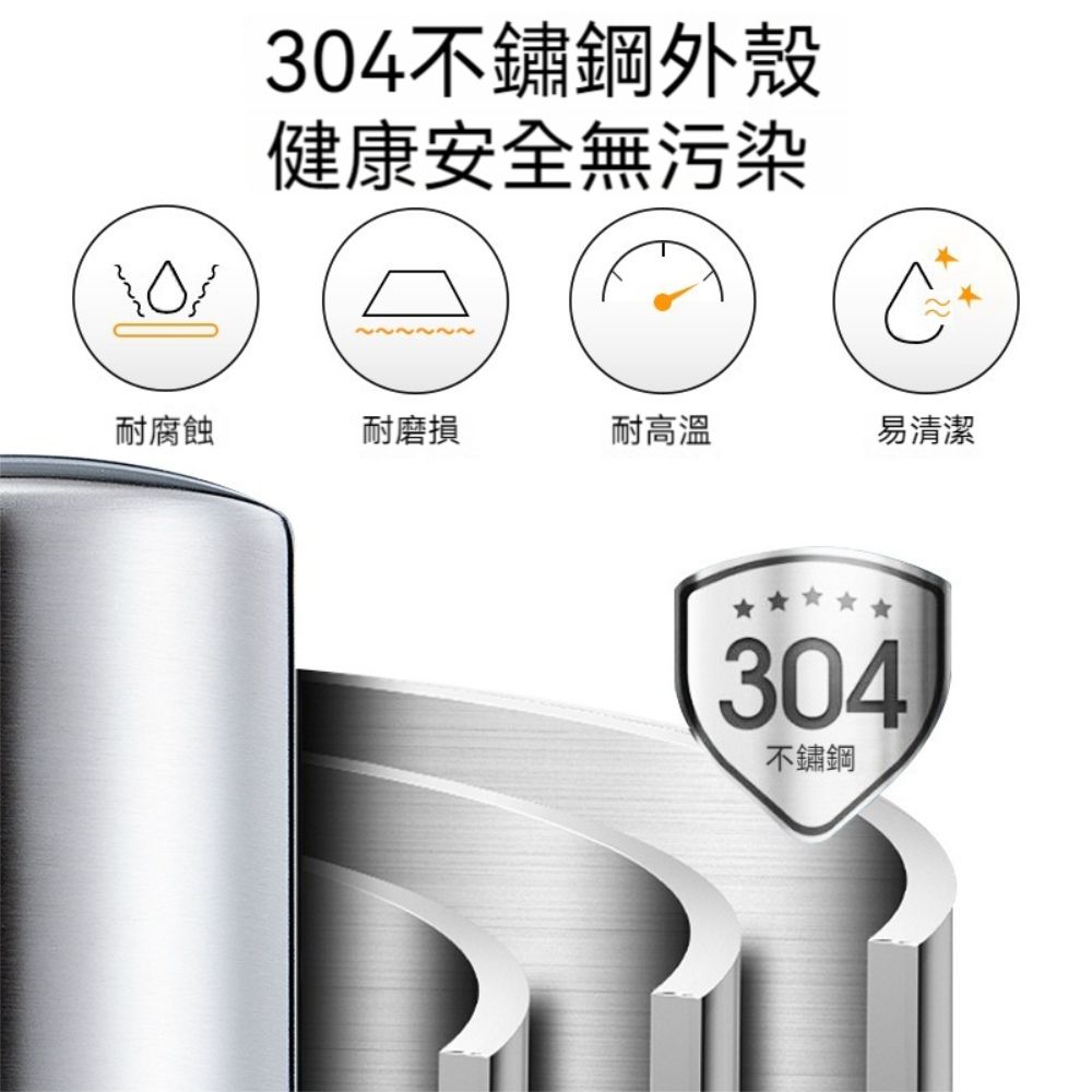  【晴安居】360多重過濾304不鏽鋼淨水器 加粗陶瓷濾芯水龍頭過濾器-替換用活性碳濾芯4入組