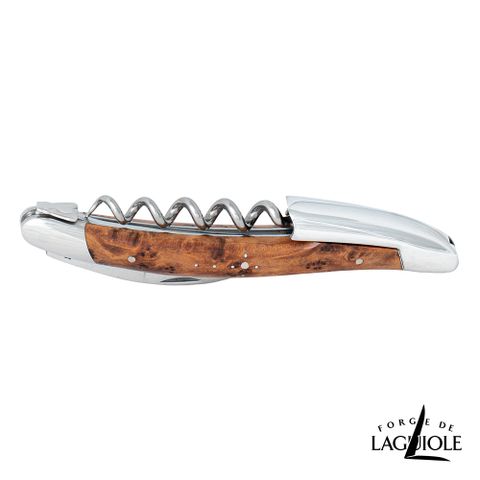 Forge de Laguiole 頂級手工南柏木亮面侍酒刀