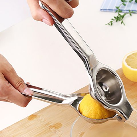 廚房餐廚烘焙料理小幫手▲家用迷你手持不鏽鋼檸檬果汁橘子水果榨汁器