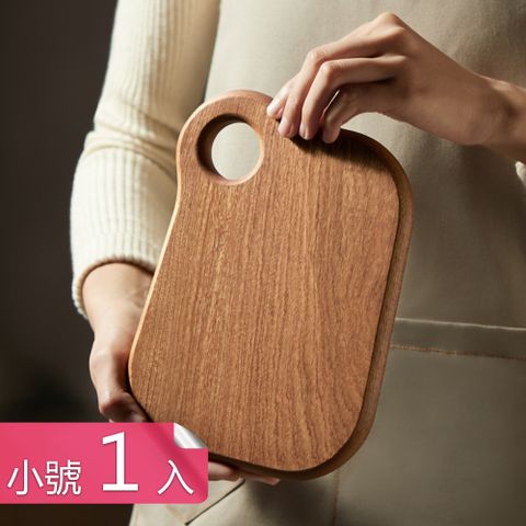 【荷生活】天然材質原木健康砧板 麵包起士水果兒童食品料理菜板-小號1入