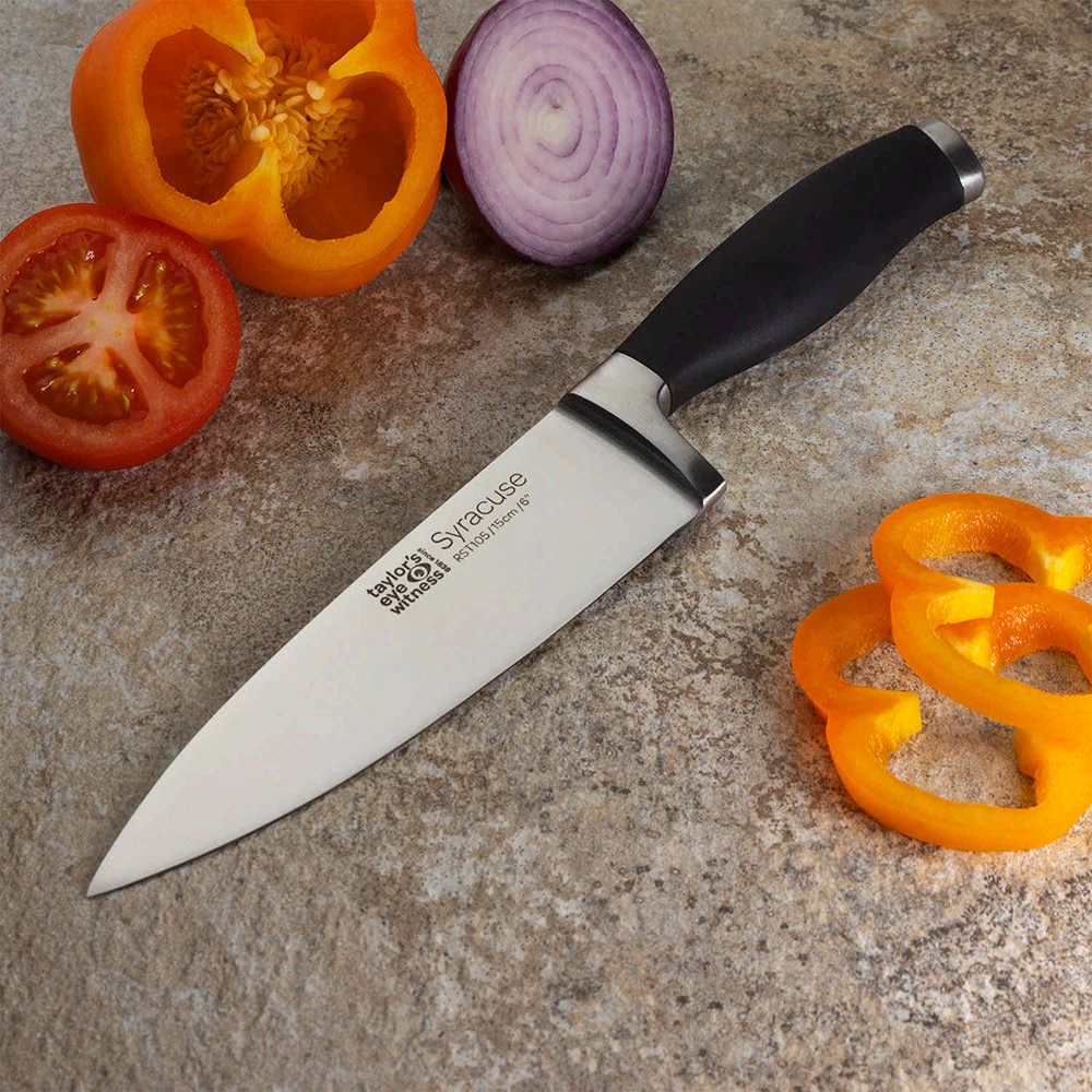 Taylors Eye Witness 《TaylorsEye》Syracuse主廚刀(黑15cm) | 萬用廚刀