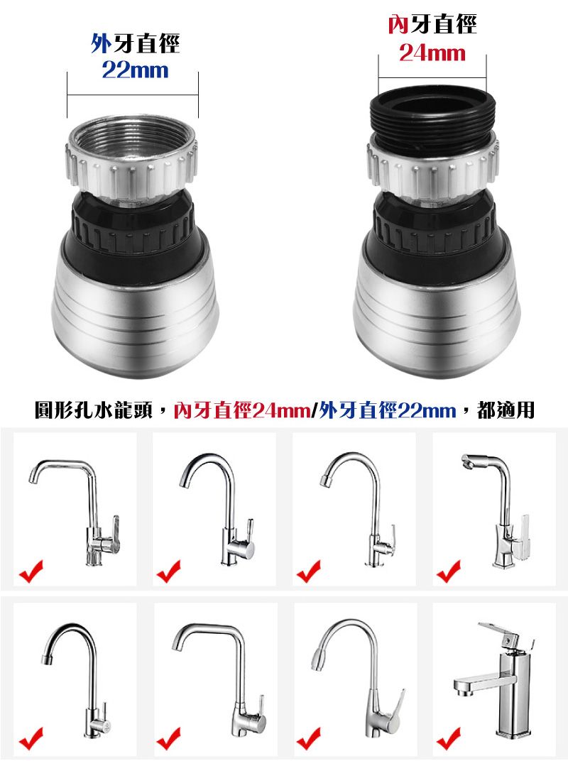 外牙直徑22mm牙直徑24mm
