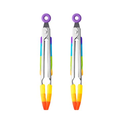 《Taylors Eye Witness》不沾鍋矽膠餐夾2入(彩虹20.5cm)