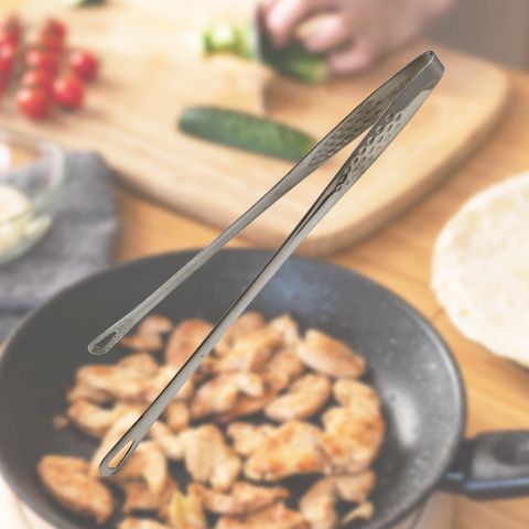 炙趣韓式不鏽鋼料理夾-28cm