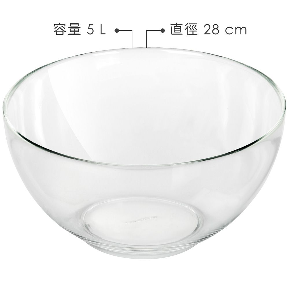TESCOMA 玻璃調理盆(5L) | 攪拌盆 料理盆 洗滌盆 備料盆