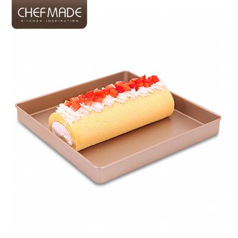 【Chefmade】11吋 方型捲邊不沾烤盤 (CM005)