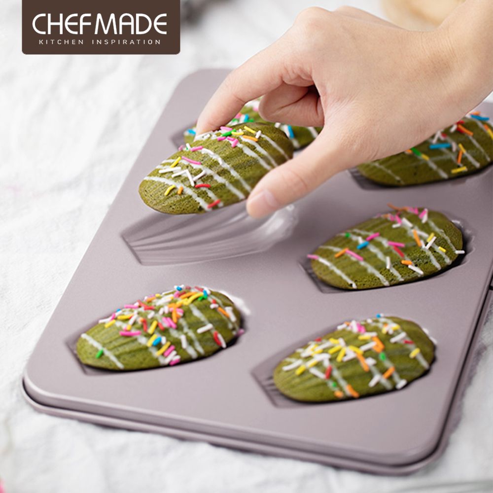 Chefmade 【美國】法式瑪德蓮 6連不沾烤模(CM049)