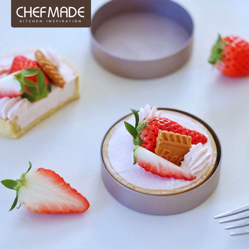 Chefmade 【美國】法式檸檬塔 獨立活底不沾模具-4入組(CM076)
