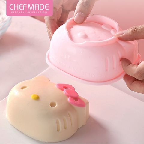 Chefmade 【美國】Hello kitty 凱蒂貓造型 4吋矽膠蛋糕點心模(CM061)