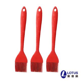 LOTUS 廚房烘焙專用 矽膠耐高溫醬料油刷矽膠刷21cm-3入