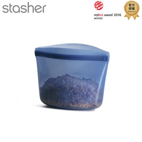 Stasher 碗形矽膠密封袋-S-深海藍