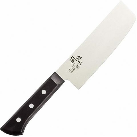 【KAI 貝印】日本製 關孫六 不鏽鋼刀 日本菜刀 料理刀 165mm(AB5424 菜切)