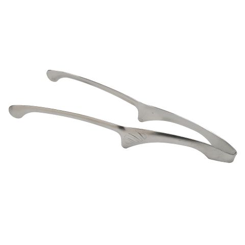 【DIBOTE迪伯特】304不鏽鋼韓式烤肉夾牛角夾(10吋)2入